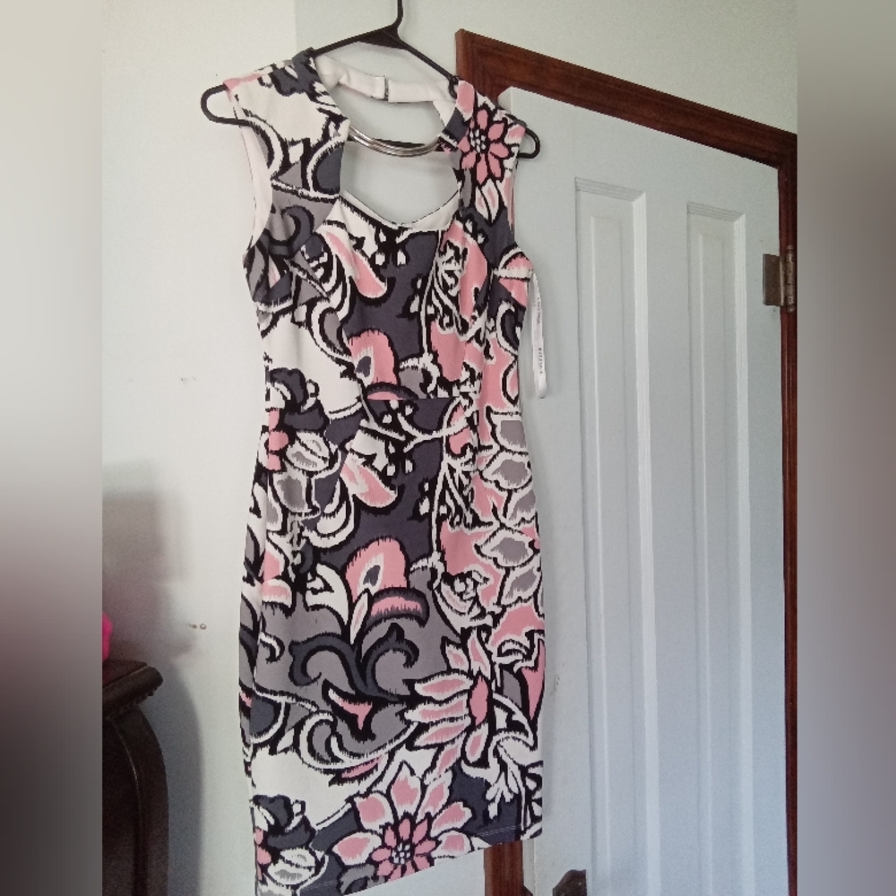 Pink and black Bisou Bisou dress